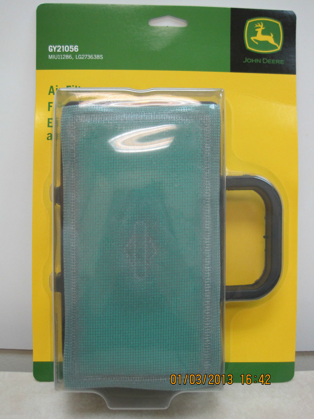 John Deere GY21056 Air Filter Fits D130 D140 LA120 LA130 LA135 LA140